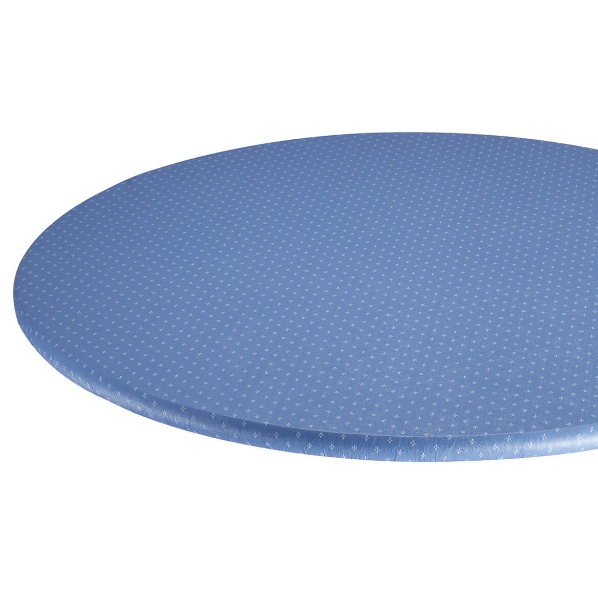 Miles Kimball Original Elasticized Vinyl Table Cover with Fleece Backing in 3 Sizes, Reusable Blue