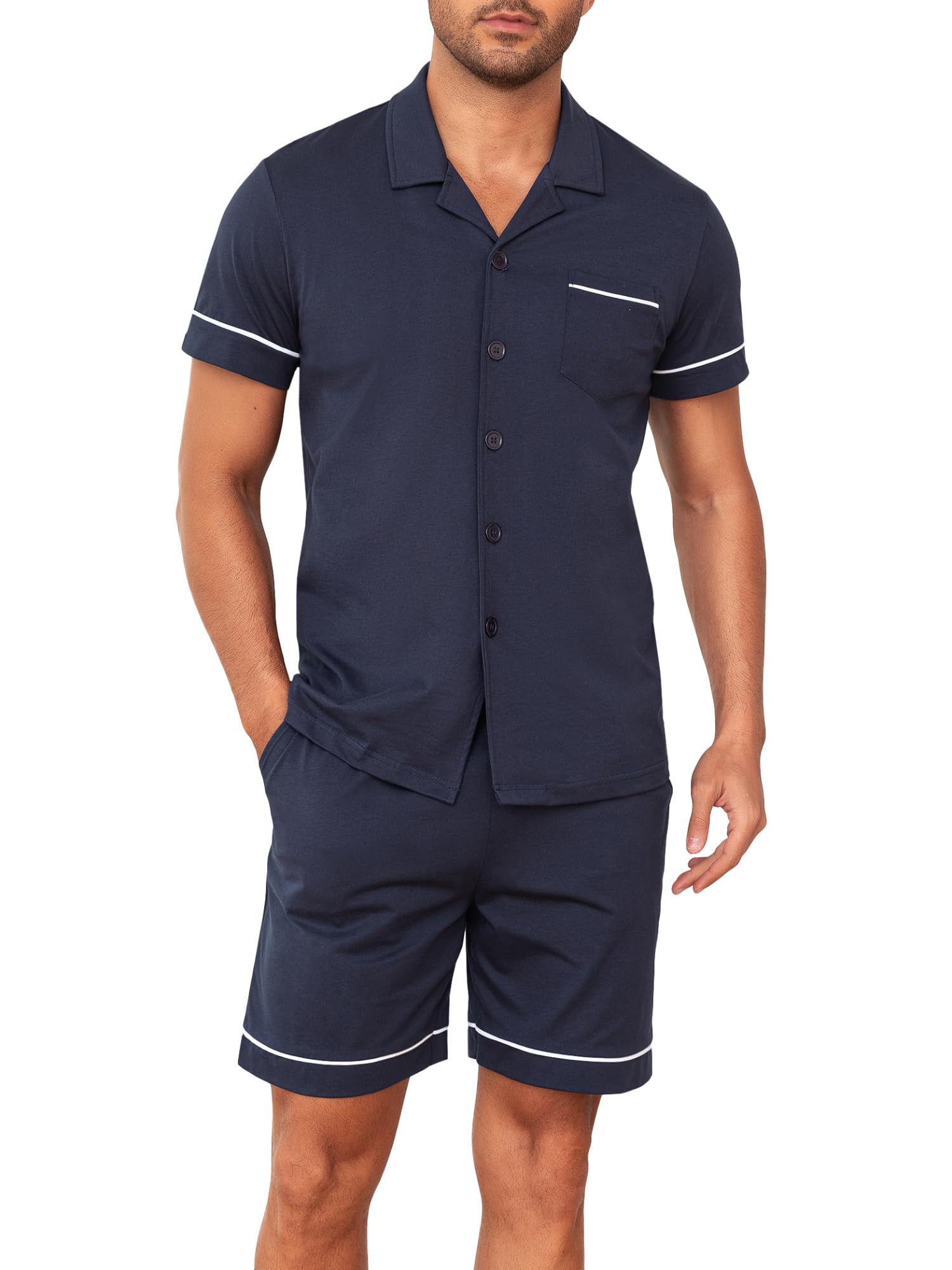 Zomerpyjama van jersey met camouflageprint | Atlas For Men