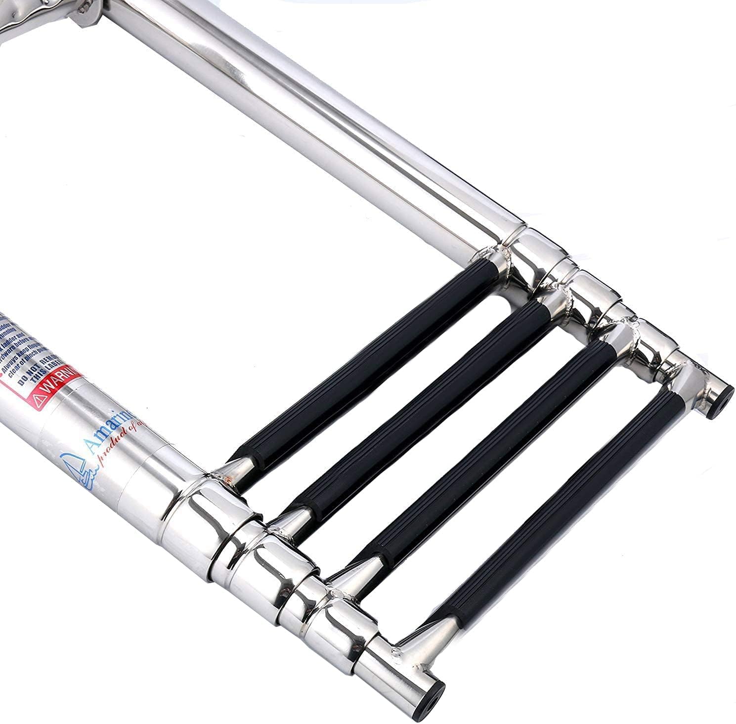 TREPPE Échelle Pliable en Acier Inoxydable, Accessoires Bateau, Yacht 4 Marches