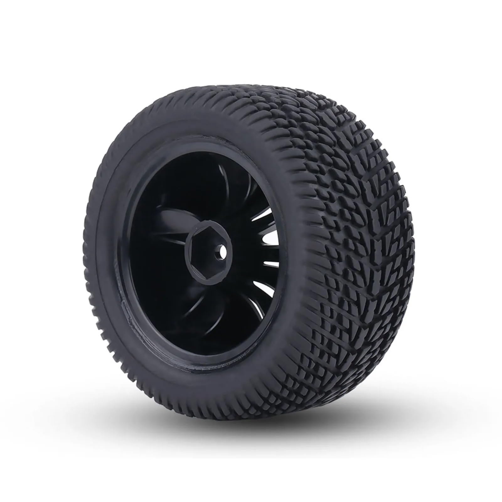 Per Racing 1:12 2 Pezzi Ruote Gomma Pneumatici Plastica Mozzi RC Auto Modello Camion Accessorio Modificato Fuoristrada Veicoli Cingolati