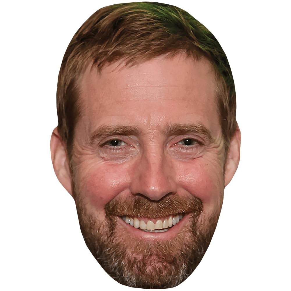Celebrity Cutouts Lifelike Ricky Wilson (Beard) Celebrity Mask, Flat Card Face, Fancy Dress Mask