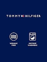 Vista 4 de Tommy Hilfiger Camisa de vestir para hombre de corte ajustado sin planchado, exclusiva de Tienda