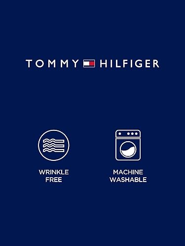 Miniatura 4 de Tommy Hilfiger - Camisa de vestir para hombre, ajuste ajustado, no necesita plancha, lisa