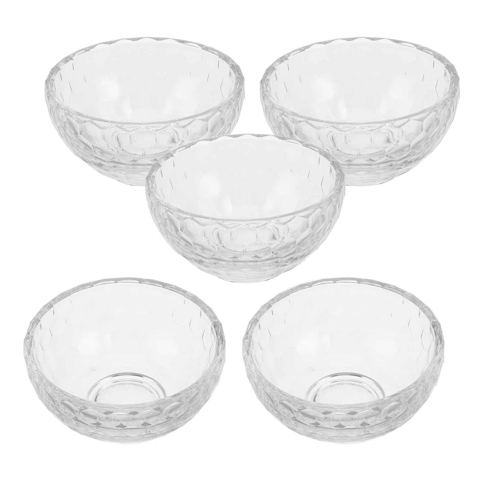 ULTECHNOVO 5 Piezas Cuencos de Vidrio Transparente Pequeños para Servir