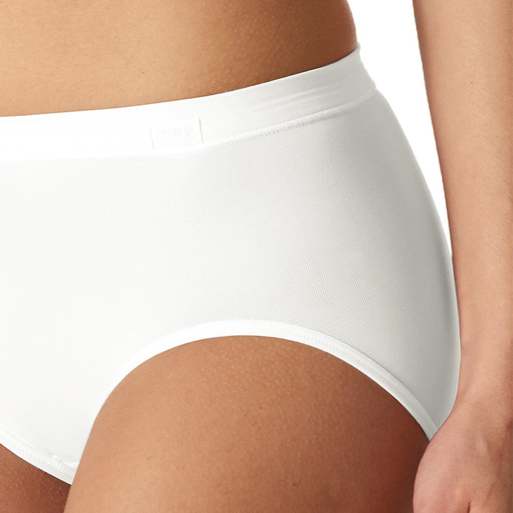 Mey 2er Pack Damen Taillen-Pants - 59209 Emotion - Farbe Weiß - Größe 48 - Slip ohne Seitennähte - Unterhose Große Größen - Maxislip - Taillenslip