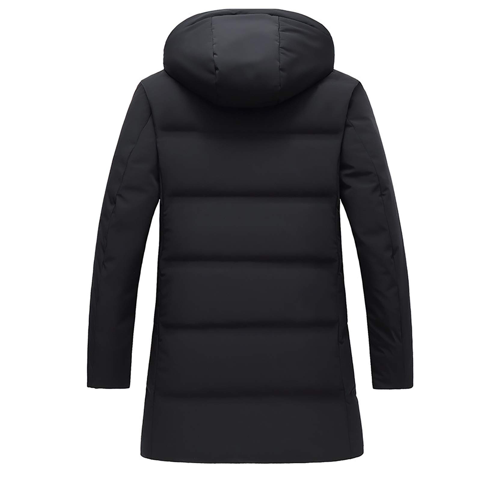 G&F Hombres Chaqueta De Plumas 90% Plumón Ganso Blanco Aislado Longitud Media Abrigo Invierno Chaqueta Acolchada Al Aire Libre (Color : Black, Size : 180)