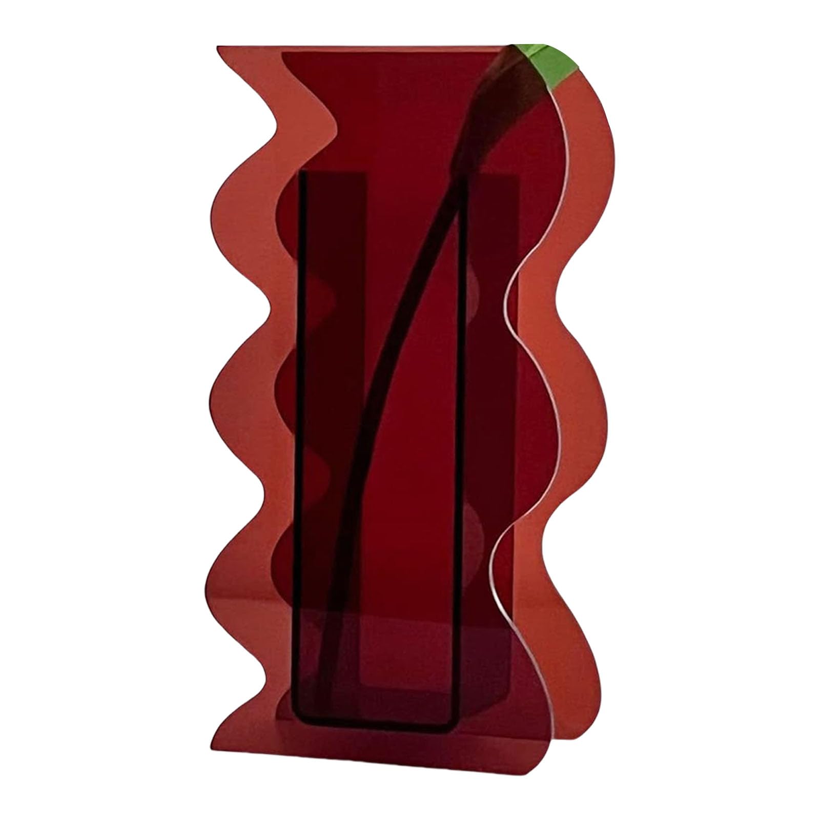 Contemporary Acrylic Planter Vase for Vases and Hydroponics Decorative Shatterproof Construction Ideal for Indoor Gardening Artistic Table Centerpiece Vase
