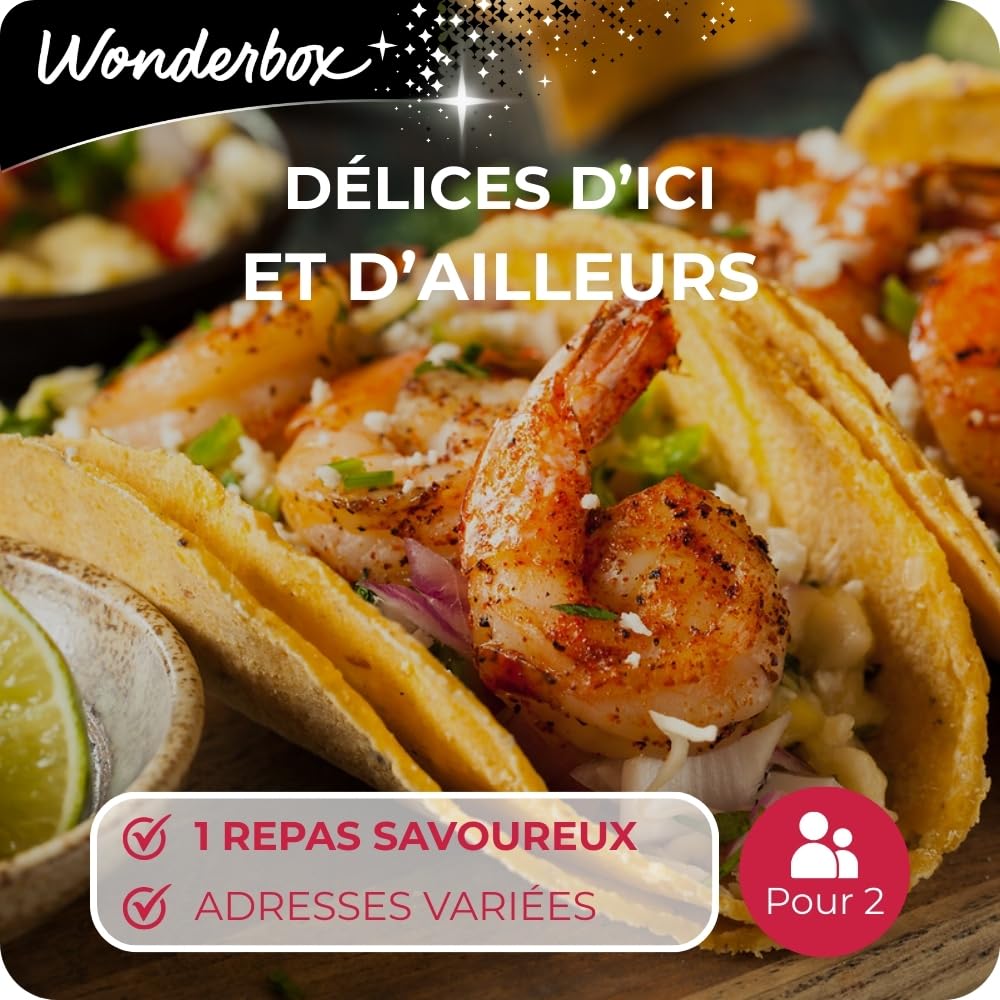 WONDERBOX - Délices D'ici Et D'ailleurs - Coffret Cadeau - Idée Cadeau Gastronomie