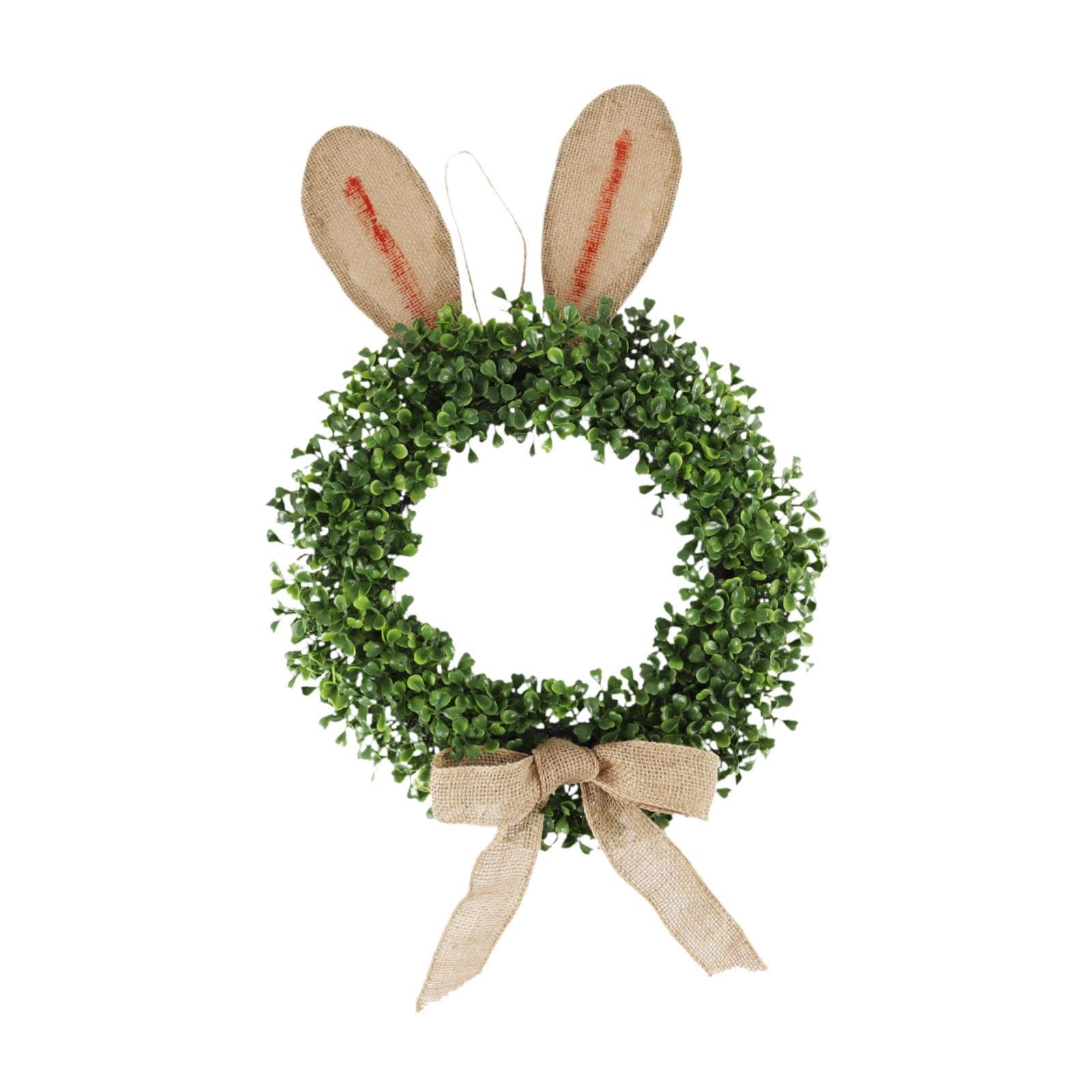 Corona de Pascua para Puerta de Entrada, Adorno Decorativo, Regalo, Guirnalda de Flores Artificiales para, Pared, decoración