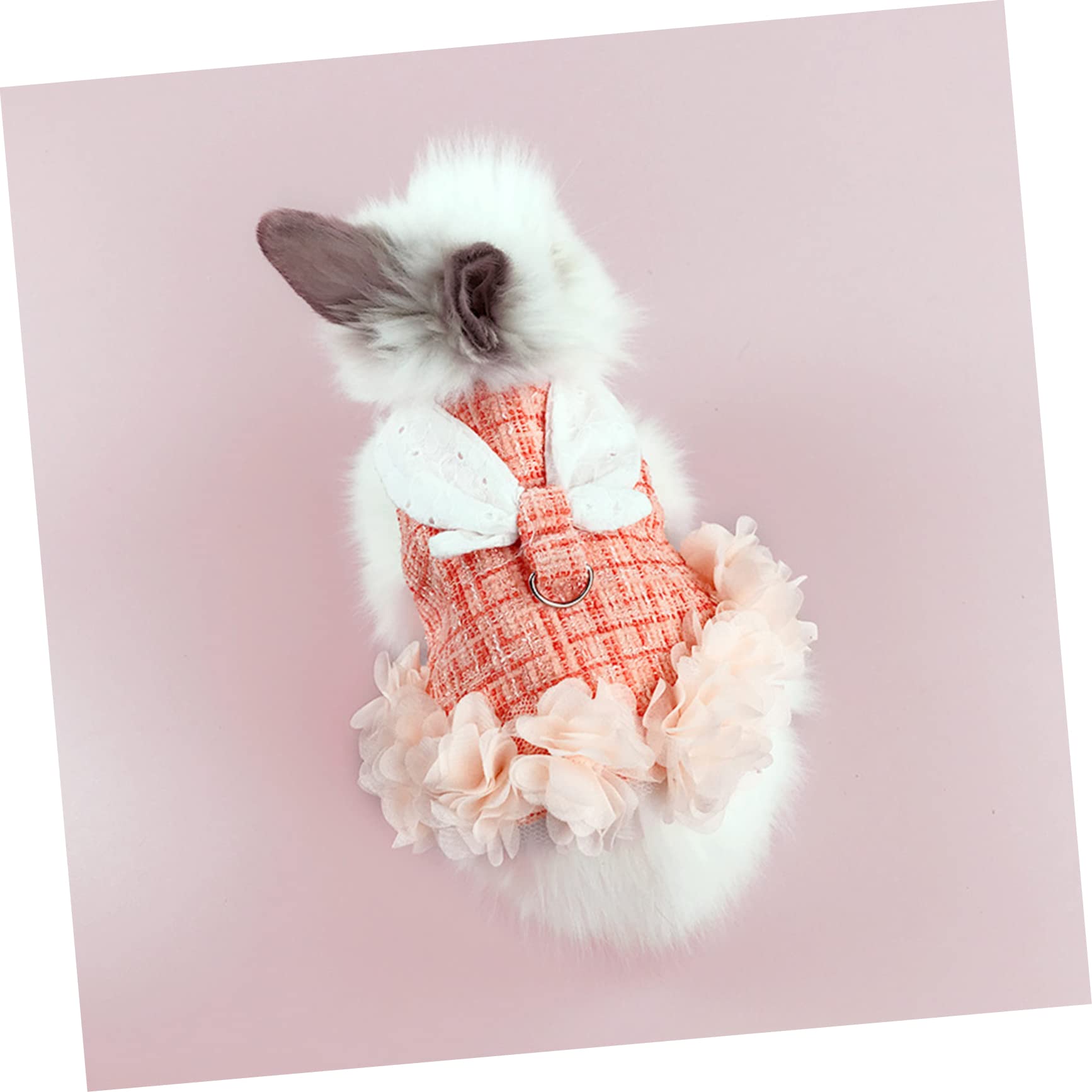 Supvox 3sätze Mit Atmungsaktives Bunny Geschirr Für Haustiere Stylisches Und Bequemes Bunny Outfit Orange Für Ausflüge Und Tägliche