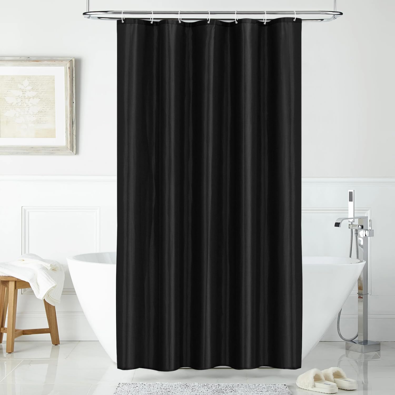 Rideau de douche en polyester textile