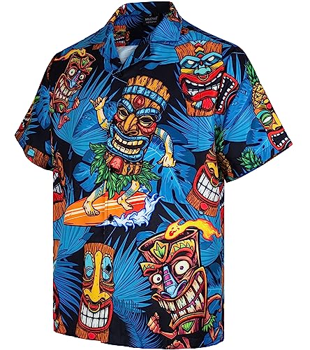 MIKENKO Funny Mens Hawaiian Shirts Short Sleeve Button Up Beach Summer Button Down Hawaiian Shirt for Men Women3