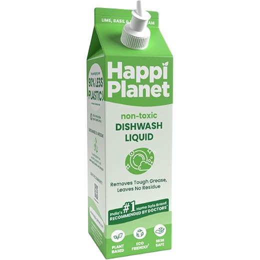 Happi Planet Organic Dishwash Gel Refill 1L