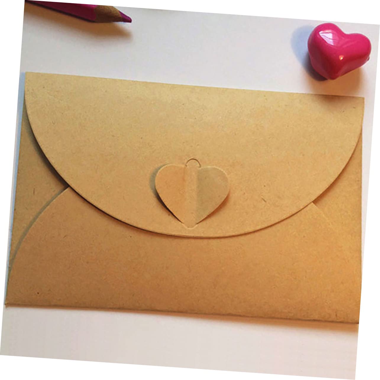 Angoily 100piezas Candado De Kraft Vintage Para Guardar Postales y Suministros De Bricolaje Sobres De Almacenamiento