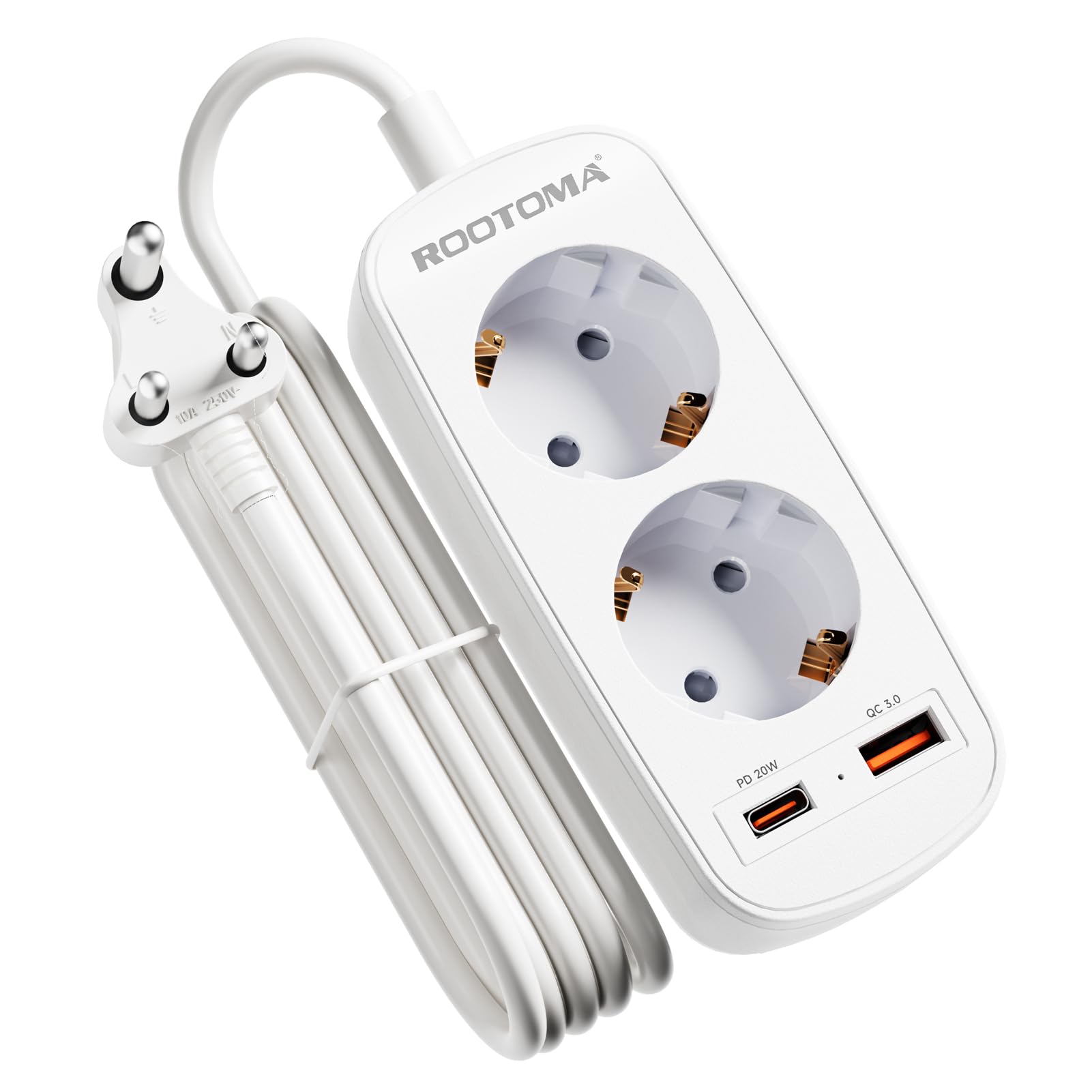 LENCENT Reiseadapter Typ D & M - Für Namibia, Südafrika, Indien, Nepal