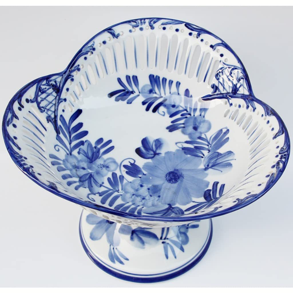 Miska na owoce ceramiczna wysoka stopa talerz na herbatę miłość ceramiczny talerz na owoce salon domowe przekąski hołd talerz na talerz salaterki (A)