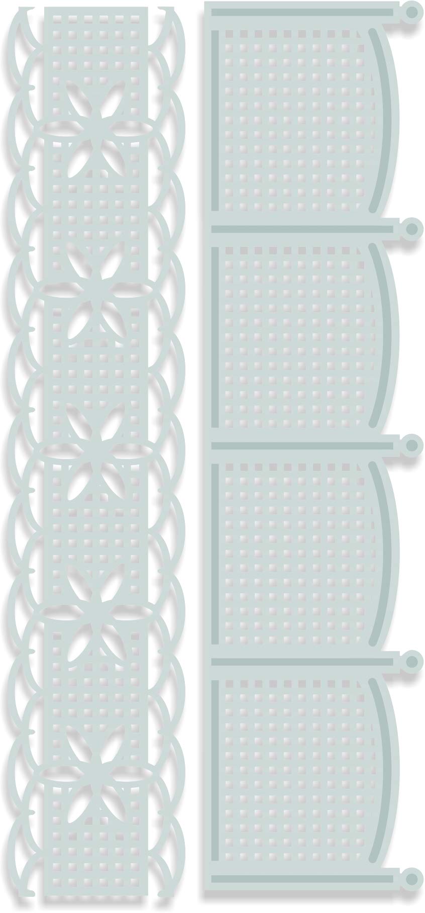 Sweet Dixie Grey Cutting Die, Metal, Large