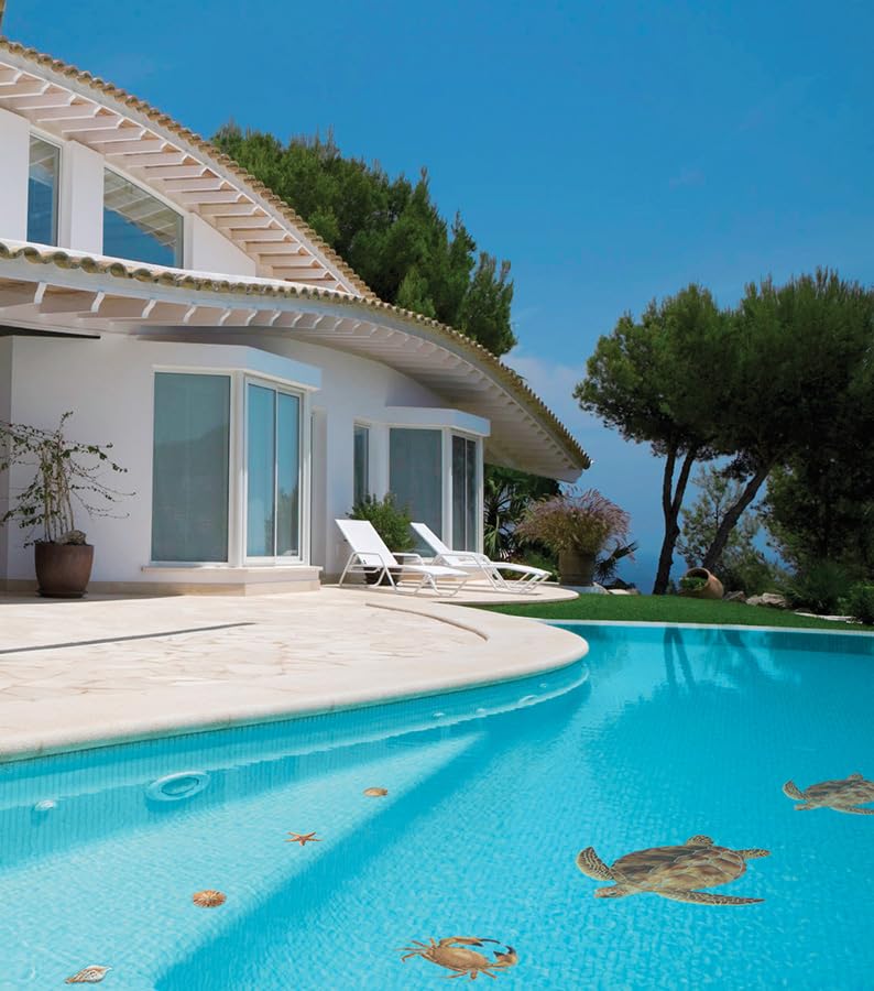 Shell Step Markers Porcelain Swimming Pool Mosaic (3