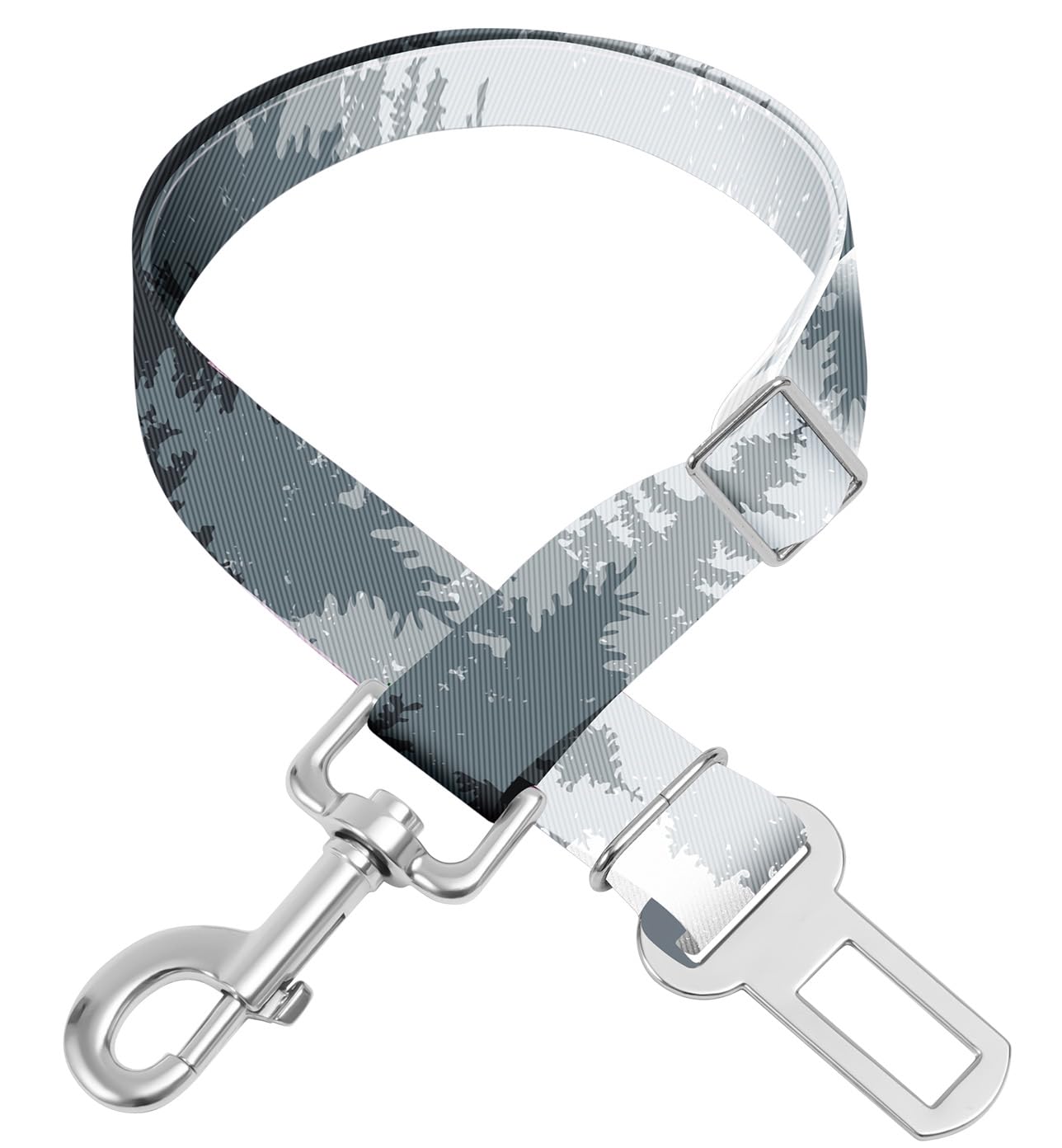 Adjustable pet cat and Dog car seat Belt，The Lanyard is Flexible and Adjustable from 20 to 33 inches (deforestation)