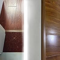 Vista 6 de Tira de transición de umbral de PVC de 1/2 a 4/5 pulgadas, tira de transición de piso para umbral de puerta, tira de borde de piso, tira de cubierta