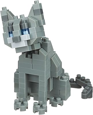 nanoblock - Cat Breed - Russian Blue, Collection Series Building Kit