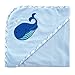 Luvable Friends Hooded Towel, Blue Whale