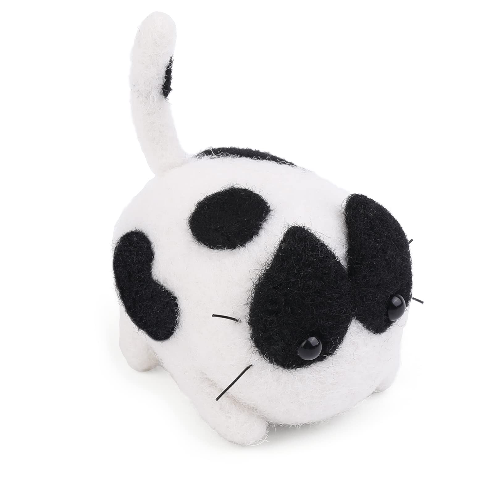 QMNNMA Needle Felting Kits for Beginners, Cow Cat Wool Felting Kit