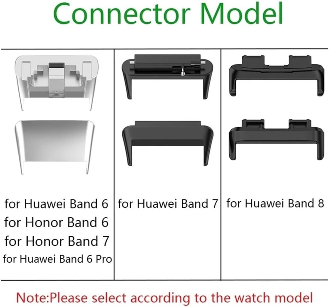 Stainless Steel Strap Fit for Huawei Band 8 7 Smart Band Metal Watchband Fit for Huawei Band 6 Pro Wristband for Honor Band 6 7 Bracelet (Color : Silver, Size : for Huawei Band 7)