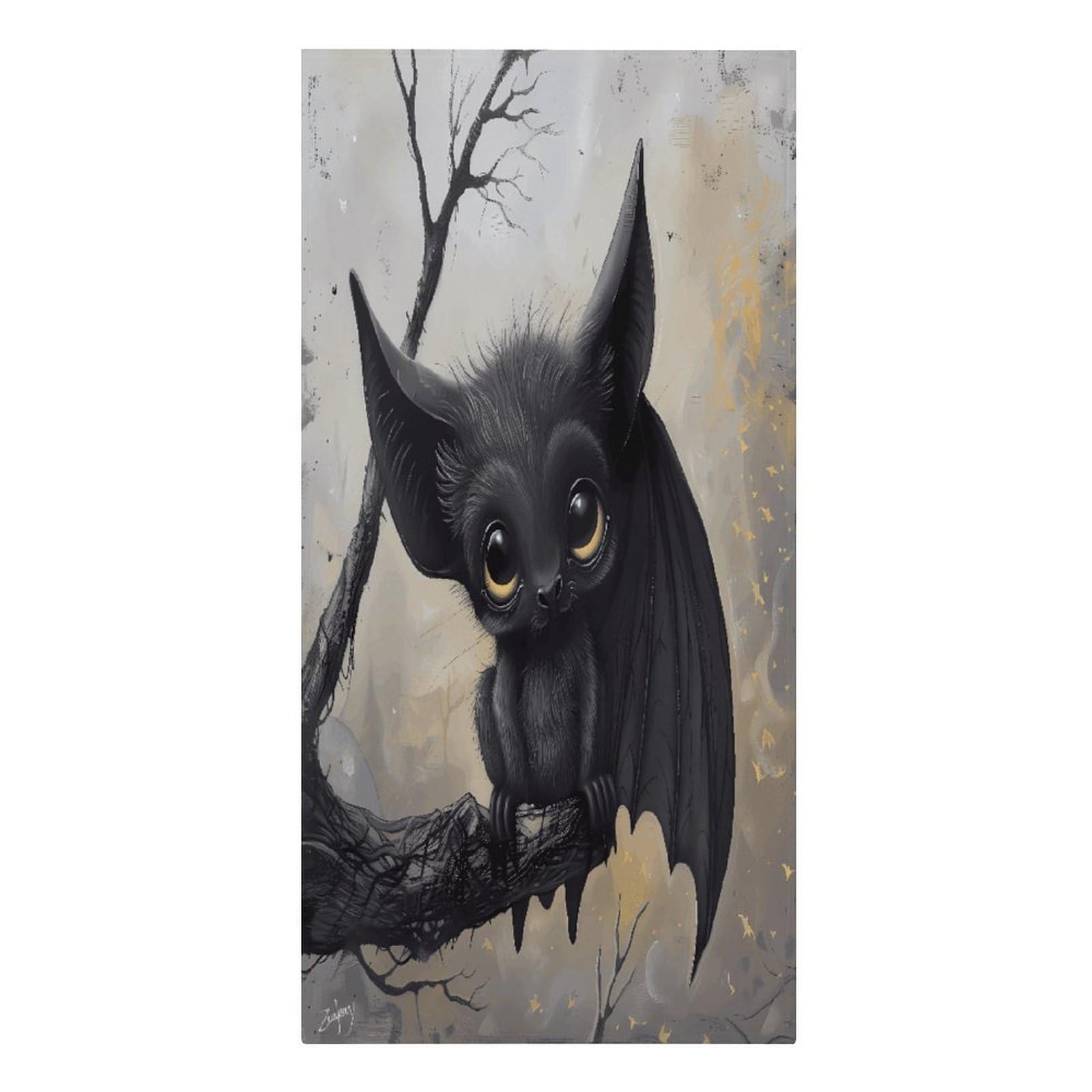 VstaDank Bat Beach Towel Vacation Essentials Sand Free Soft Quick Dry Swim Towels 61"x30" Modern Extra Large Towels Lightweight Microfiber Beach Towel for Swimming Pool