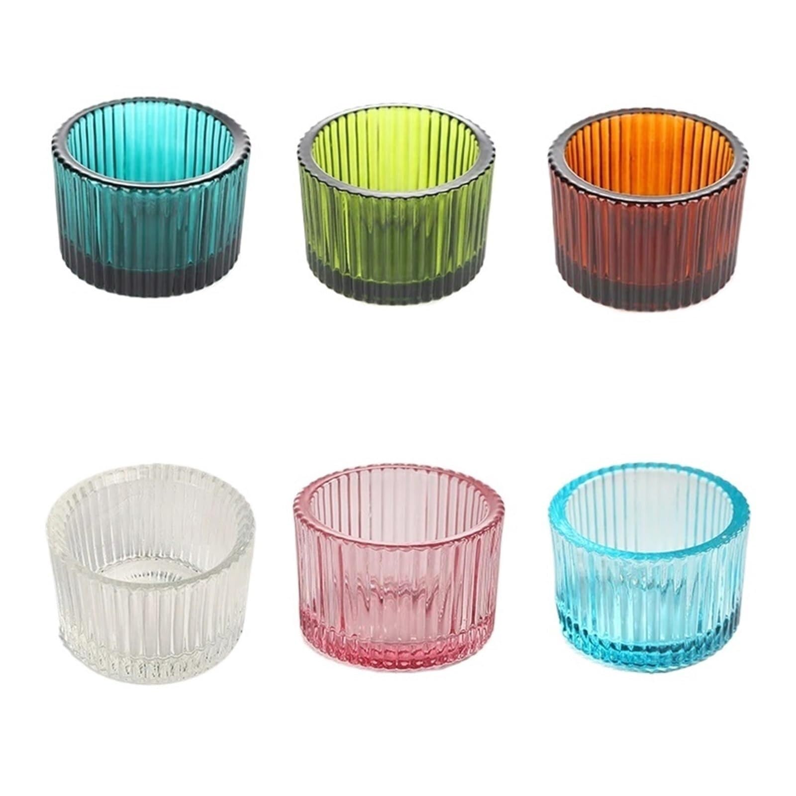 Candle Holders Pack of 10 Glass Small Tea Light Candle Holder for Home Decoration Modern Candlestick Holders Taper