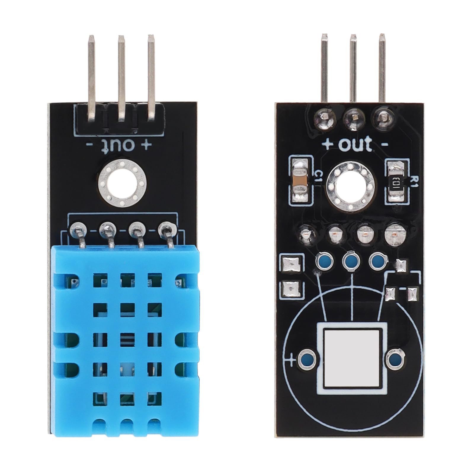 HiLetgo 5pcs Temperature Humidity Sensor Module Digital Temperature Humidity Sensor 3.3V-5V Humidity Measure Range 20%-95% Temperature Measure Range 0-50℃ Celsius