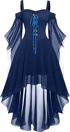 OIOLOYJM Witch Costume Women Sexy Plus Size Renaissance Vampire Gothic Halloween Costumes Woman 2025 Clothes Dresses