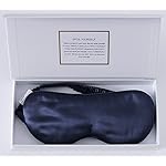 ZIMASILK Adjustable 100% 22 Momme Mulberry Silk Sleep Mask for Sleeping, Filled with Premium Mulberry Silk, Softest & Breathable Eye Sleeping Mask (Navy Blue)