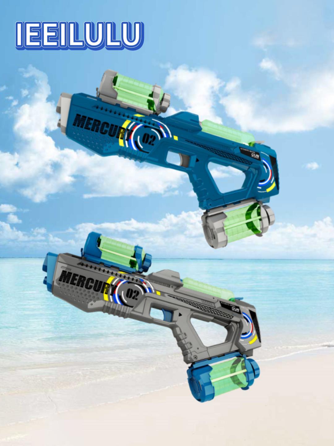 Pistola De Agua Eléctrica Recargable USB | Alcance De 8-10m Para Fiestas De Verano En Playa Y Piscina