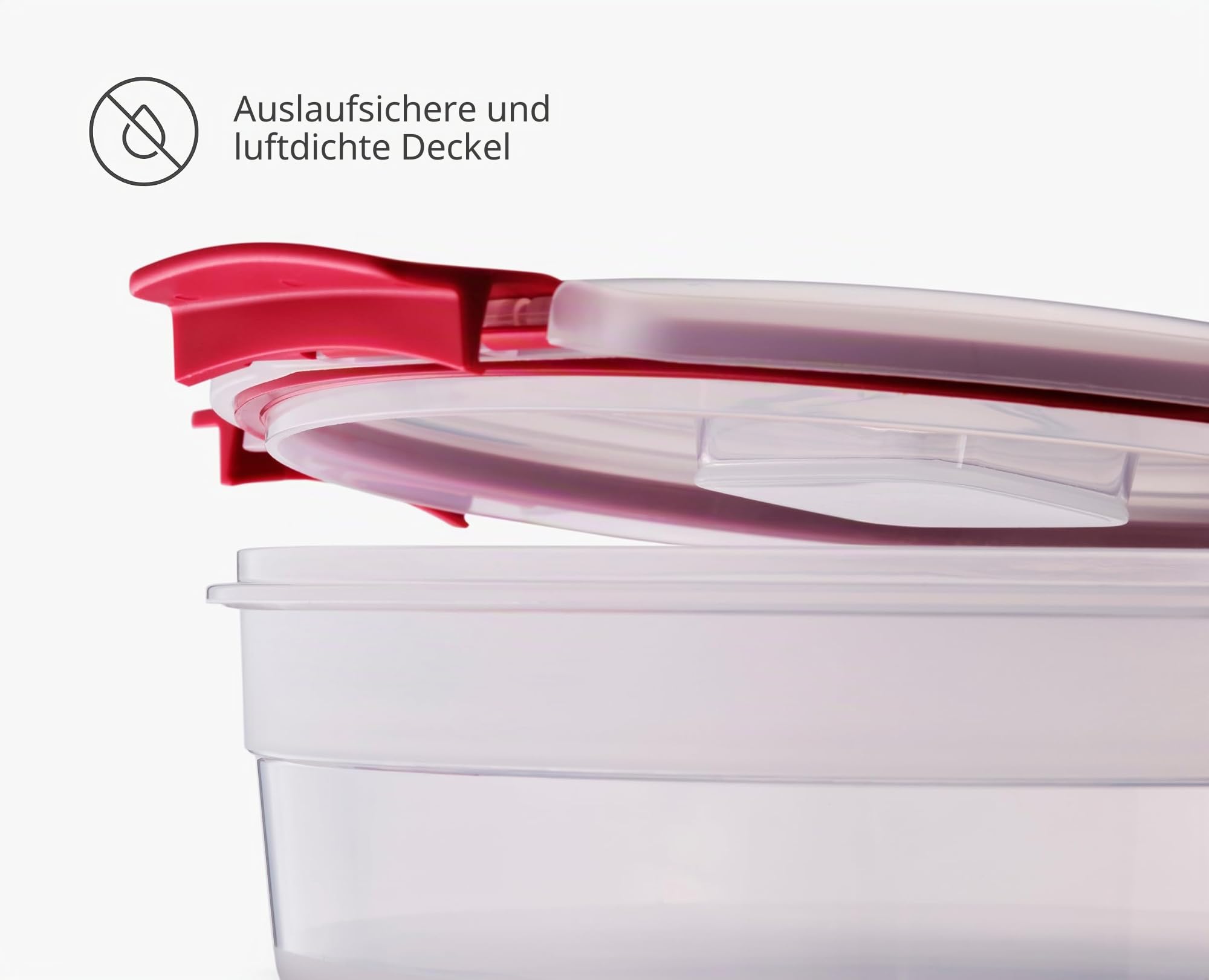 Joseph Joseph Nest Lock, 4 Stück Rund Kunststoff Küche Lebensmittel Lagerung aufbewahrungsbox mit Deckel, auslaufsicher, luftdicht, platzsparend, BPA frei, 1L (Packung mit 2)