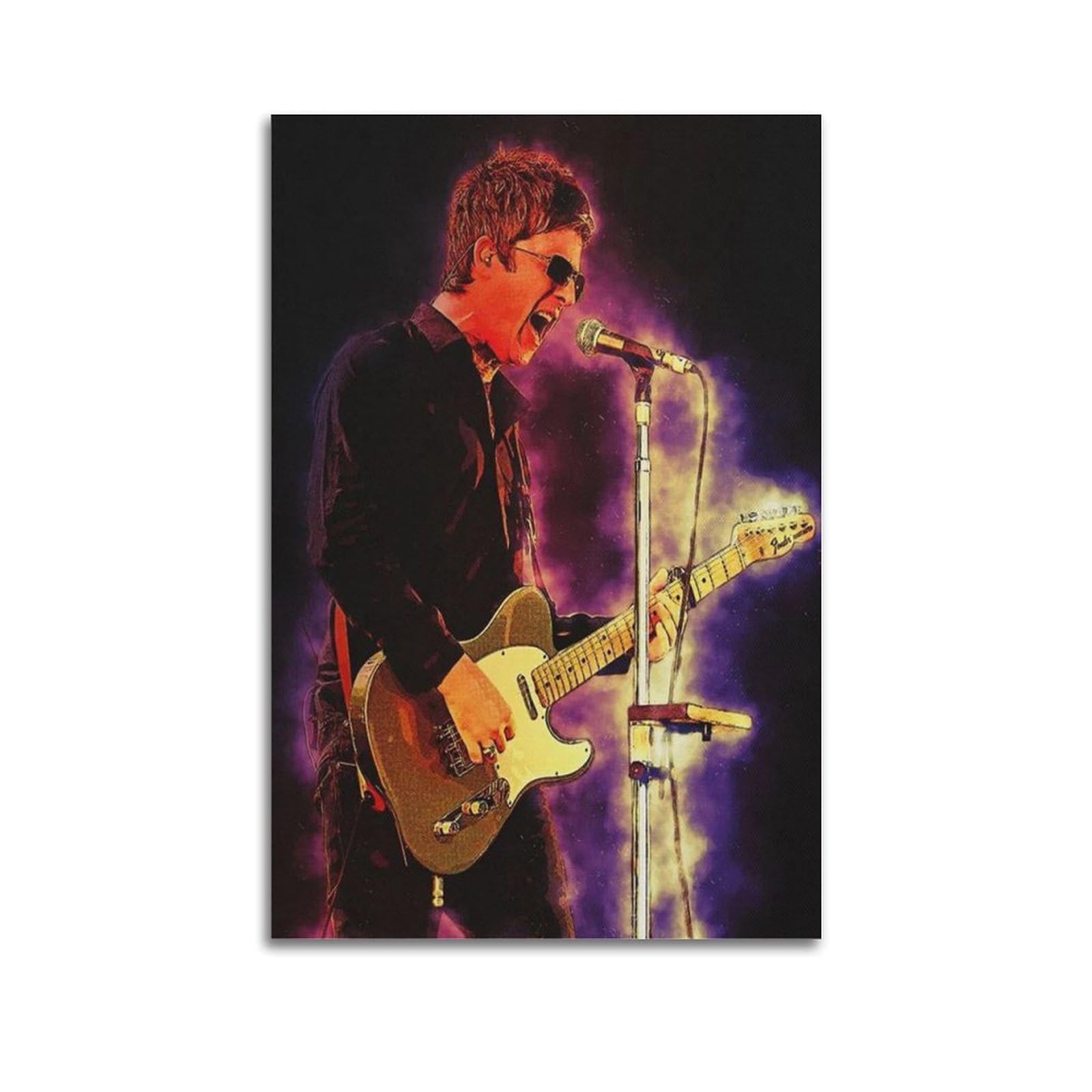 Tesuxyehh Unframe-Style Singer Poster Noel Gallagher Poster Decorative Painting Canvas Wall Posters And Art Picture Print Modern Family Bedroom Decor Posters 20X30inch(50X75cm)