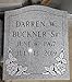 Upstate Stone Works Granite Memorial Headstone Die and Base (5 Designs)