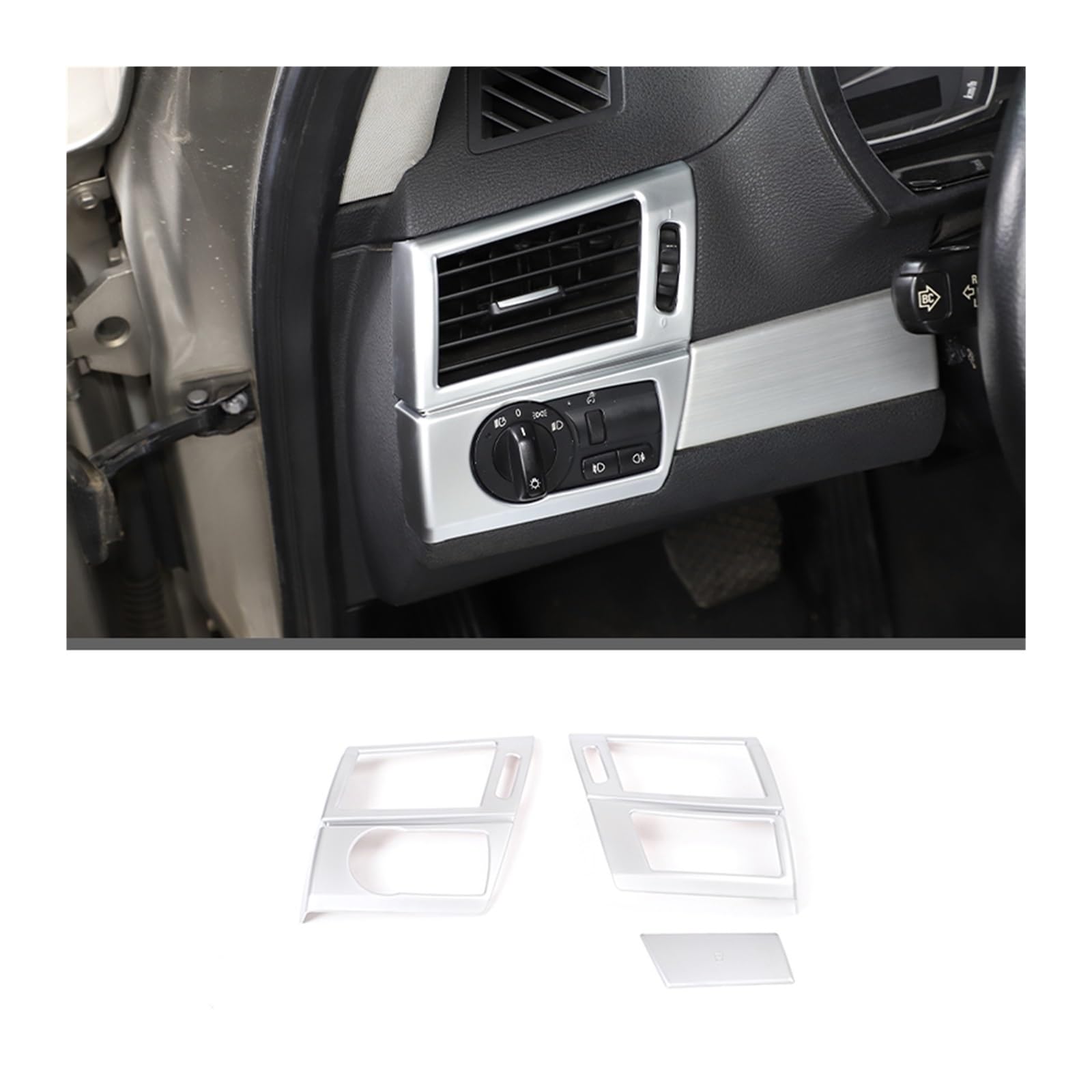 Wnętrze samochodu do BMW X3 E83 2006-2010 ABS osłona zmiany biegów osłona wykończenia naklejka dekoracyjna konsola środkowa akcesoria do wykończenia naklejki akcesoria (B)