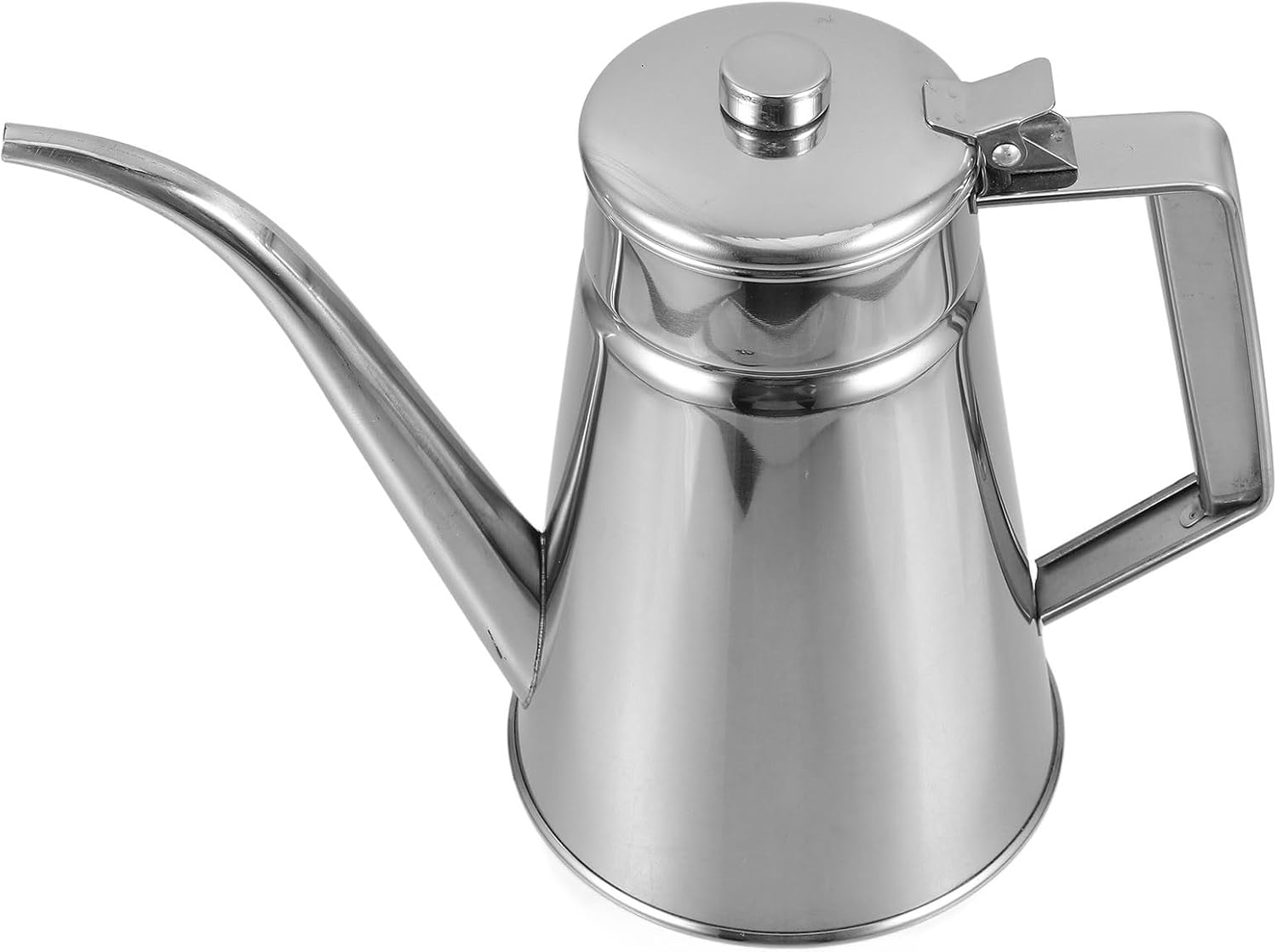 VILLCASE Stainless Steel Oil Pour Bottle 1l Kitchen Olive Oil Dispenser Household Soy Sauce and Vinegar Container Sturdy Storage Can for Home Use