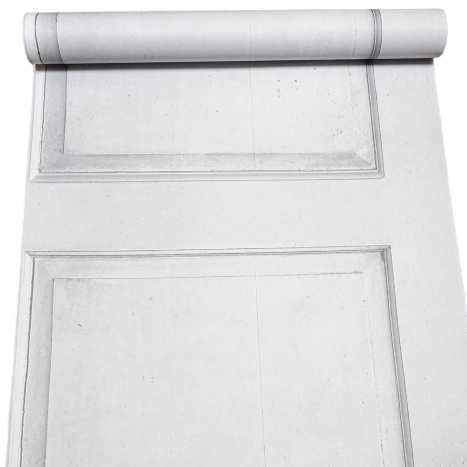 Sophie Laurence Grey Panel Wallpaper Smooth Finish 3D Effect Paste The Wall Feature Wall Lounge