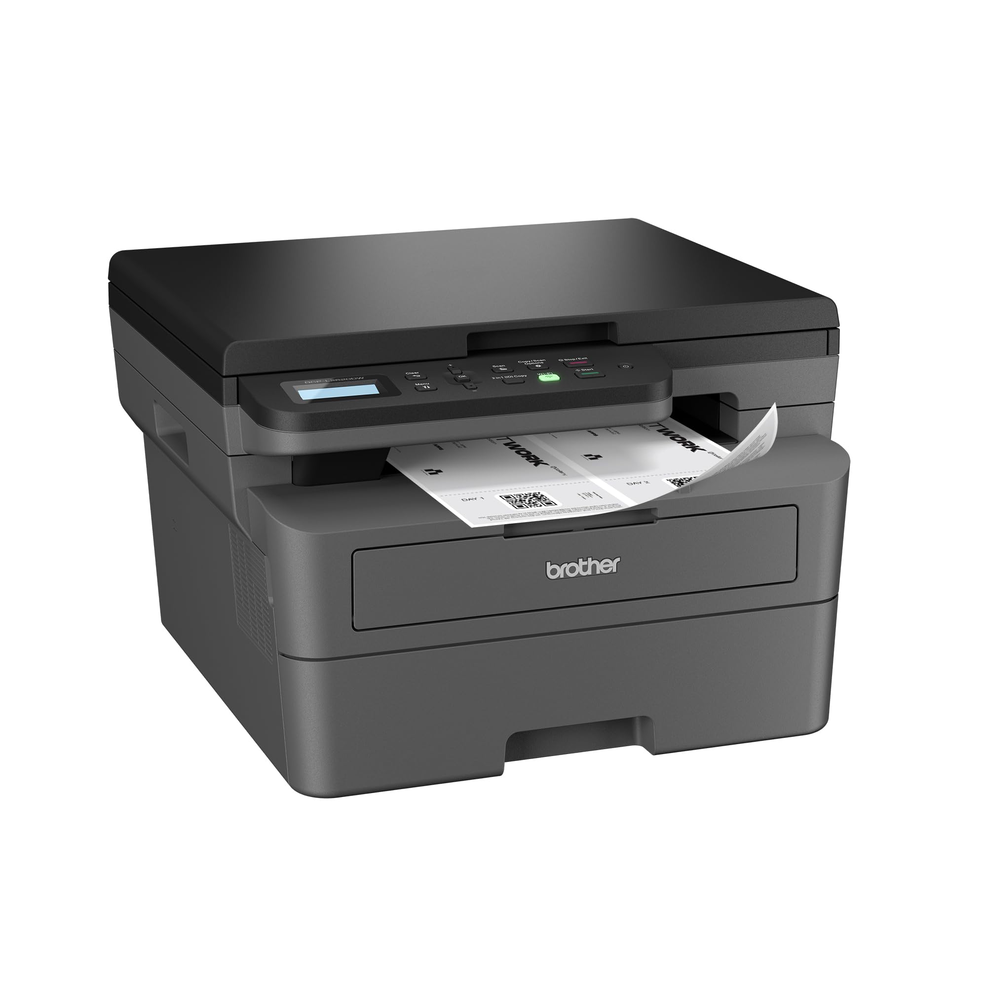 Brother DCPL2620DW, Impresora multifunción 3 en 1 láser Monocromo WiFi con impresión automática a Doble Cara
