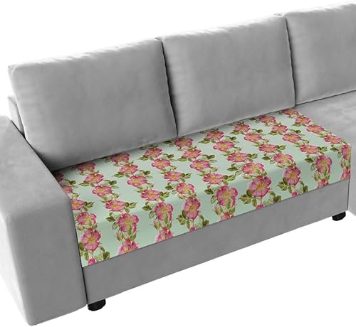 Miniatura 8 de Fundas de cojín para sofá con diseño de árbol de Navidad, funda elástica para sofá con parte inferior elástica, diseño de árbol de Navidad, copos de