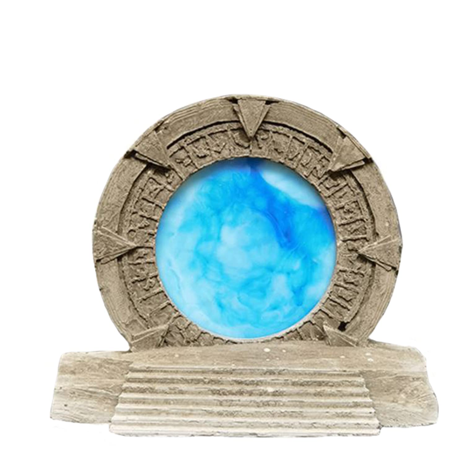 NC Stargate Fish Tank Decoration-Handmade Cement Stargate Aquarium Decorations-Stargate Merchandise 
