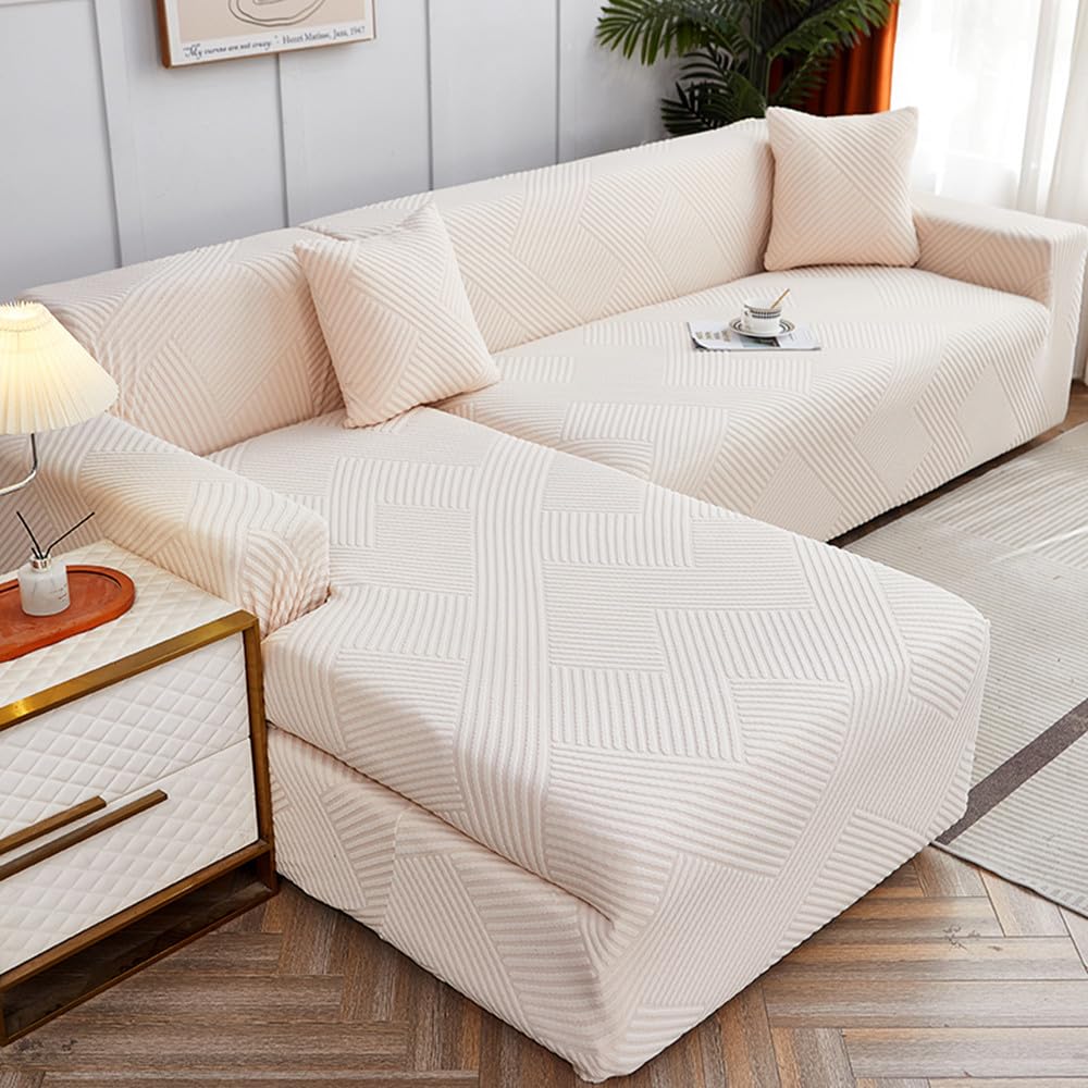 Housse canape extensible pour protéger le canapé d'angle des enfants et animaux