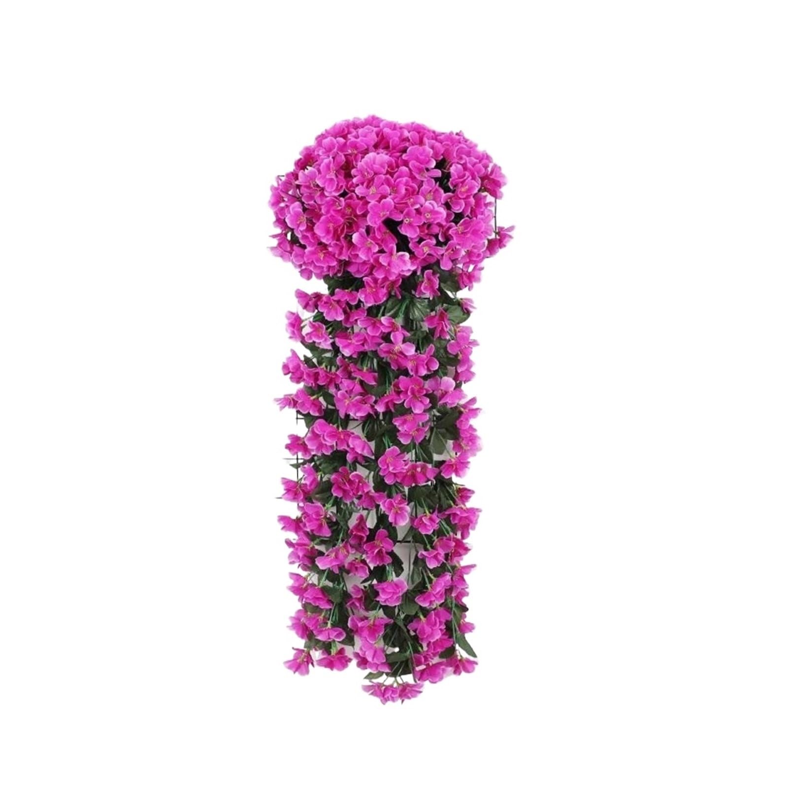 Dcrxz Artificial Flowers 2pcs Violet Hanging Flowers Artificial Decor, Petal Silk Violet Simulation Hanging Plant, Faux Hanging Violets Hanging Artificial(Purplish red)