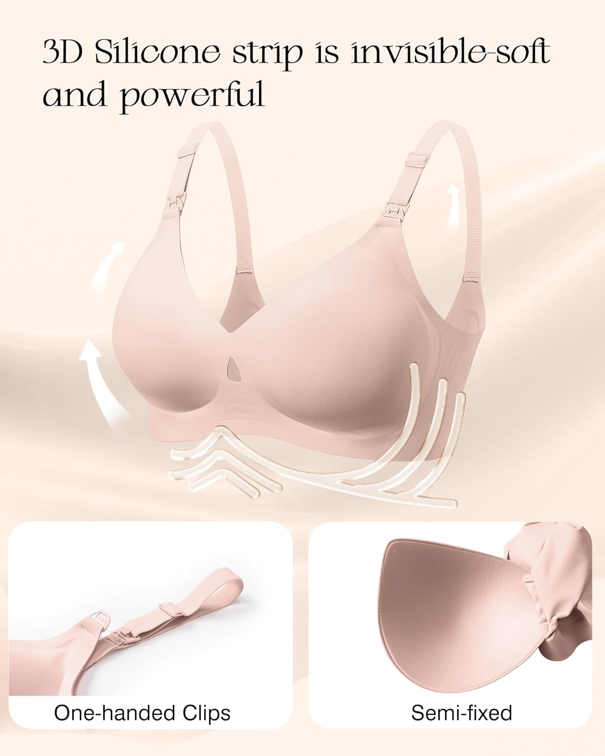 Seamless Nursing Bras for Breastfeeding Maternity Bra for Pregnancy Wireless Comfort Sleep Bralette with Extender - Image 6