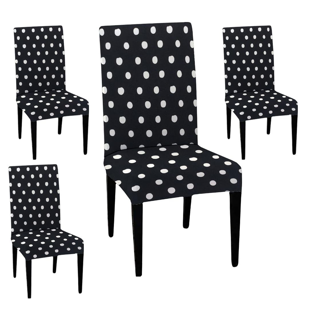 HOTKEI Pack of 4 Black Brick Print 200 GSM Elastic Stretchable Dining Table Chair Cover Seat Cover Protector Slipcover for Dining Table Chair Covers Stretchable 1 Piece Set of 4 Seater (B0BTHZ5DF3) Amazon Price History, Amazon Price Tracker