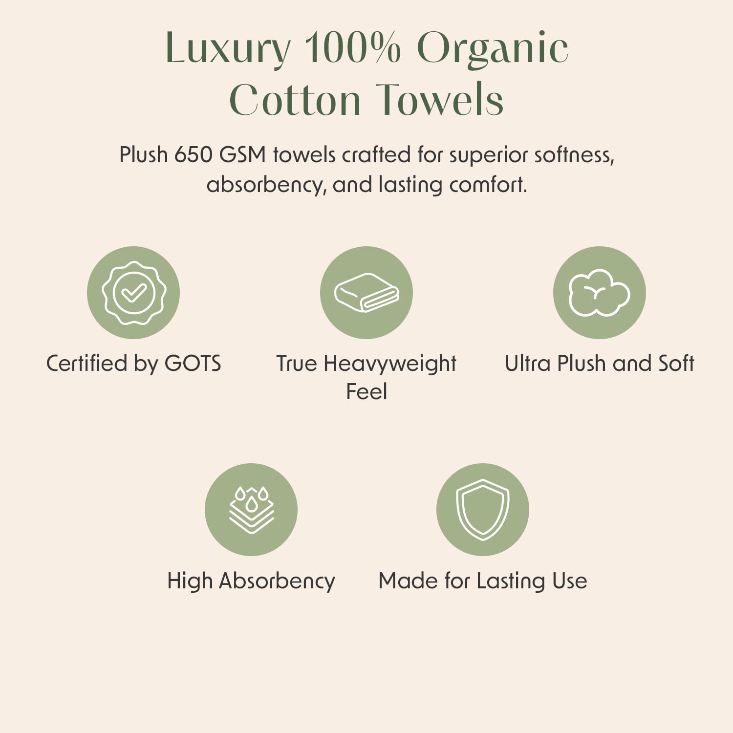 Springtree Organic Cotton Bath Towels - 4 Pack -8