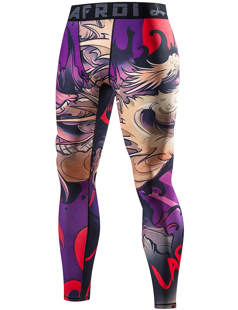 LAFROI Herren Schnelltrocknende Kompressions-Leggings-YSK08