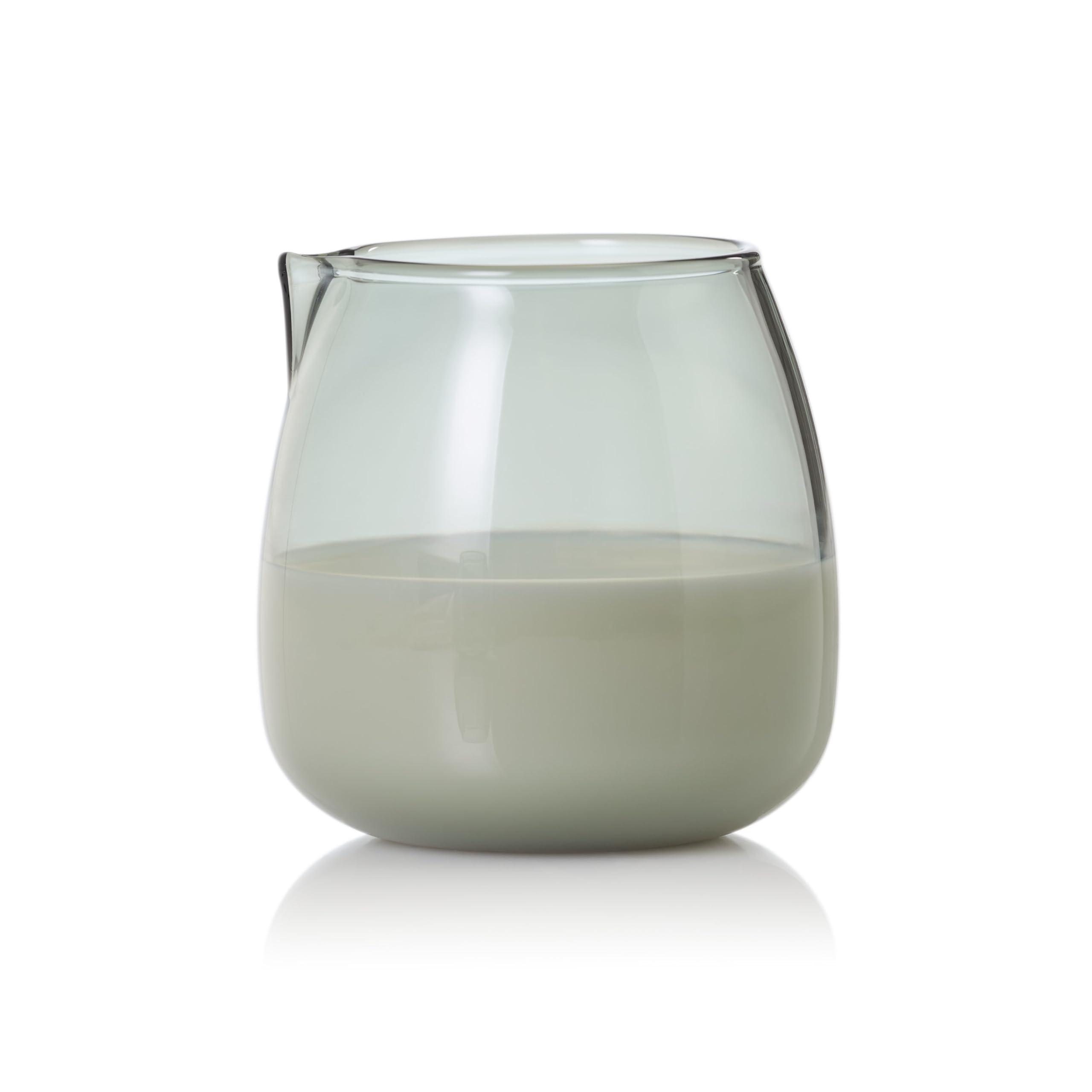Set Brocca Latte E Zuccheriera AdHoc Yuna - Vetro Borosilicato, Design Scandinavo, Grigio Fumo - Foto 3